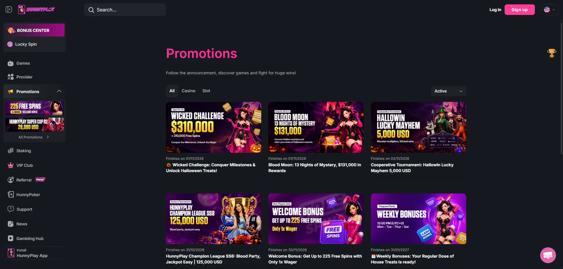 Hunnyplay Casino welcome bonus — up to INR 84,000 plus 225 free spins